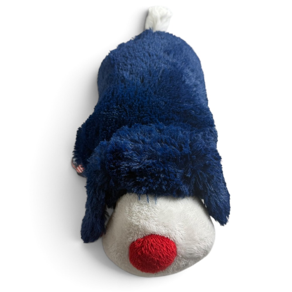 Pillow Pets USA Patriotic Dog Blue Plush American Flag Stars Stripes Stuffed Toy